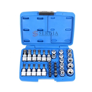 34 Cái 3/<span class=keywords><strong>8</strong></span> "Torx Star E-type <span class=keywords><strong>Socket</strong></span> Bit <span class=keywords><strong>Set</strong></span> - Product Image 1