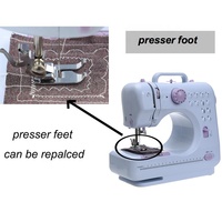 Machine à coudre portable manuelle domestique pour vêtements, point noué simple, 12 points automatiques, pour sacs en plastique carrés