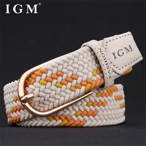 IGM heavy duty tessitura elastische riem golf cinture da uomo