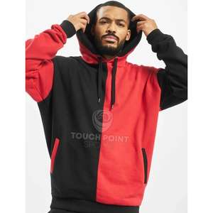 Sweat à capuche pour hommes, vêtements de rue, grande taille, couleur unie, 100% Polyester, couleur unie, personnalisable, vente en gros - Product Image 3