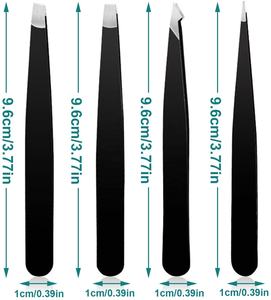ความหนา 1.5 มม. คุณภาพสูงชุดแหนบคิ้วพร้อมแหนบคิ้วเอียงเบาแหนบคิ้วสแตนเลสแหนบคิ้ว - Product Image 6