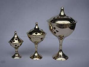 Mirror Polished Brass Butter Pot Style <b>Incense</b> <b>Holder</b> for <b>Sticks</b> Brass <b>Incense</b> <b>Holder</b> Metal Agardan Brass <b>Incense</b> <b>Holder</b> - Product Image 3