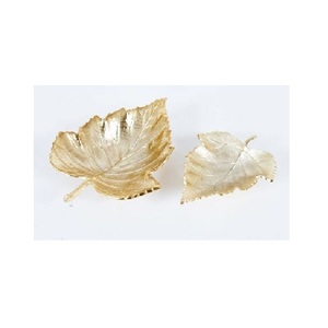 Bandeja de mármol de madera de lujo de alta calidad, tamaño personalizado, acabado dorado, diseño moderno, patrón ovalado Rectangular, Plato decorativo para uso doméstico - Product Image 2