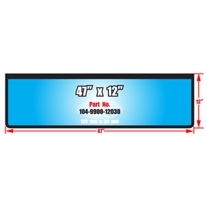 บังโคลนรถทำจากพีวีซี27x12นิ้วอุปกรณ์เสริมสำหรับรถเทรลเลอร์และรถบรรทุกโลโก้ออกแบบได้ตามต้องการ - Product Image 1