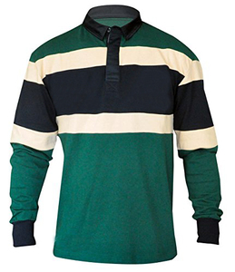 Camisetas de rugby personalizadas de manga larga, de algodón grueso, clásicas, tejidas, con rayas, para hombre, ropa deportiva. - Product Image 5