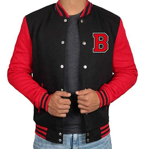 Veste de baseball en molleton de coton personnalisée de haute qualité pour hommes vente en gros de veste Letterman grande taille respirante pour l'hiver - Product Image 3