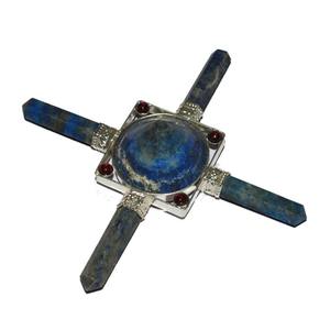 Lapislázuli con cristales de granate, generador de energía - Product Image 1