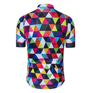 เสื้อเจอร์ซี่แขนสั้นสำหรับขี่จักรยานแห้งเร็ว,เสื้อเจอร์ซีย์สำหรับขี่จักรยานพิมพ์ลายดีไซน์ใหม่ระบายอากาศได้ดี - Product Image 2