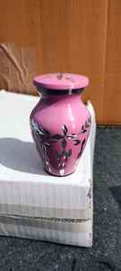 Urne funéraire en aluminium vert marbré, style américain, urne funéraire pour bébé, BRASSWORLD INDIA - Product Image 5