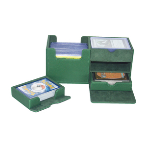 Boîte de rangement pour cartes à collectionner en cuir PU personnalisé, design moderne avec fonction magnétique, rangement pour porte-cartes, lot de 6+ - Product Image 6