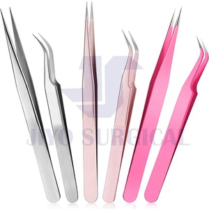 ที่หนีบขนตาสแตนเลสแบบมืออาชีพเครื่องมือต่อขนตาเพิ่มวอลลุ่มและคลาสสิกผ่านการรับรอง CE ISO - Product Image 1