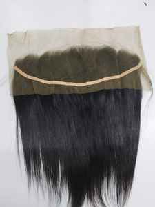 Mèches brésiliennes naturelles lisses, qualité 12A, avec Frontal et fermeture, cheveux vierges ondulés et bouclés, pour salons - Product Image 4