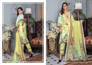 Elegante Vestido/Shalwar Kameez de Algodón Bordado para Mujer, Colección Verano 2024, Estampado Indio Pakistaní Aalaya Hafiz - Product Image 2