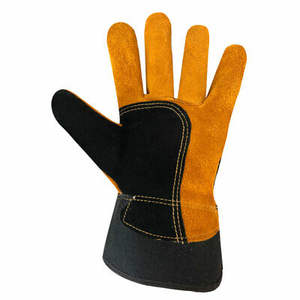 Super Oferta Heavy Duty Construcción/Guantes de jardín Guantes de seguridad de cuero de protección de manos con función anticorte y antiimpacto - Product Image 4