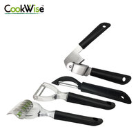 Cookwise Groente- en Fruitkeukenhulpjesset van roestvrij staal met rasp en snijder
