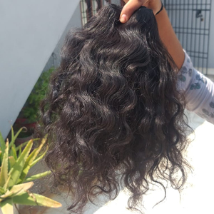 ชุดผมมนุษย์อินเดียบริสุทธิ์,ผมต่อแบบอินเดียไม่พันกันและไม่พันกัน - Product Image 1