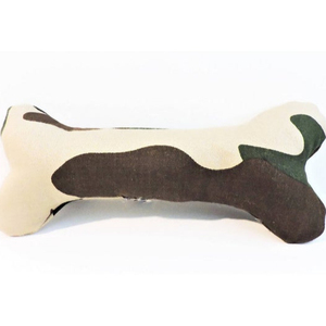 Beautifully Handmade Camouflage Durable <b>Dog</b> Bone Toy for <b>Dog</b> Walking Fitness Bone for Walking of <b>Dog</b> White and Brown - Product Image 1