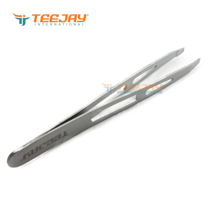 Pinza para Cejas de Acero Inoxidable TEEJAY, la Más Vendida, con Agarre Ergonómico, Punta Recta y Fina, Ideal para Cejas - Product Image 4