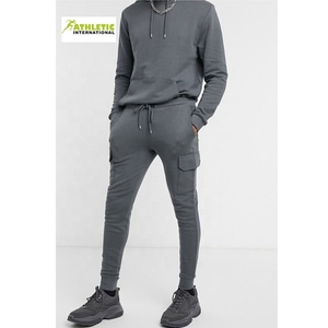Nuevos trajes de fitness para hombre, chándales ajustados de manga larga para culturismo, Diseño a rayas, chándales informales de algodón de gran tamaño en blanco para hombre - Product Image 3