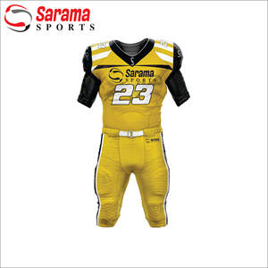 Uniformes de Football européens et américains, équipement avec maillots et drapeaux de Football en sergé - Product Image 3