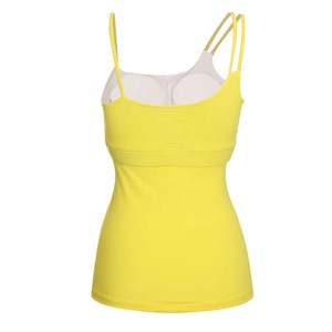 Débardeur avec soutien-gorge intégré pour femme, haut de Yoga d'entraînement, sans manches, vêtements de sport - Product Image 4