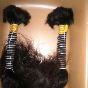 Onda natural Bulk Raw Hair.100 % sin procesar South Indian Venta caliente Remy Temple Hair. Sin compromiso Calidad Free Bulk Hair - Product Image 1