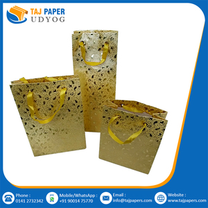 Bolsa de papel Kraft marrón hecha a mano con asa de transporte logotipo personalizado impreso para manualidades y artículos de comida - Product Image 4