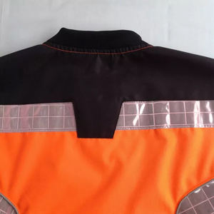 Chaleco de seguridad laboral reflectante de alta visibilidad con logotipo personalizado Material impermeable de poliéster y nailon para trabajo público al aire libre - Product Image 2