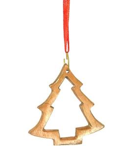 CHRISTMAS HANGING <b>ORNAMENT</b> CHRISTMAS DECORATION TREE COPPER COLOUR HIGH QUALITY METAL CHRISTMAS TREE DECORATION - Product Image 1