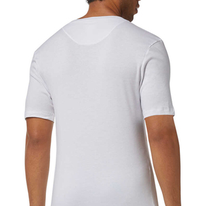 เสื้อยืดออกกำลังกายคอวีแขนสั้นสำหรับผู้ชายผ้าฝ้าย100% ระบายอากาศได้ดี & เป็นมิตรกับสิ่งแวดล้อม - Product Image 4