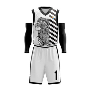Uniforme de basketball unisexe blanc par sublimation 2026 avec propriétés respirantes, antibactériennes et à séchage rapide, et option grandes tailles - Product Image 1