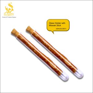 Étui de voyage en verre de qualité supérieure pour bâtonnets de miswak/sewak/siwak, brosse à dents naturelle, scellé sous vide hygiéniquement, uniquement support - Product Image 4