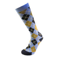 Chaussettes de yoga montantes pour femme, design discret, en Spandex/Nylon, compression 8-15/15-20 mmHg, idéales pour le Pilates et l'exercice en automne