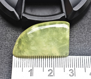 Yellow Prehnite Cabochon Unique <b>Pattern</b> Bio Color Prehnite Gemstone For Jewelry Custom Shape and Size Wholesale Yellow Prehnite - Product Image 6