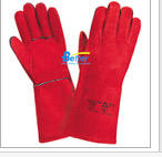 Gants de sécurité en cuir fendu de vache robuste de haute qualité XL Anti-chaleur Protection Premium travail de soudage EN388 Nitrile certifié - Product Image 6
