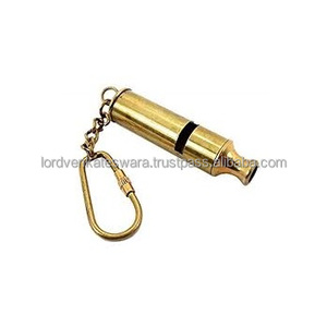 Porte-clés rond en laiton poli modèle nautique Lord LV0024 - Thème antique, cadeau promotionnel - Product Image 2