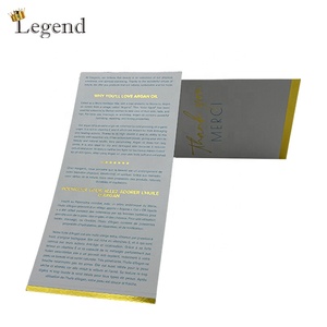 Biglietto di ringraziamento personalizzato in carta con stampa a caldo oro per abbigliamento e regali - Lusso Semplice - Product Image 5