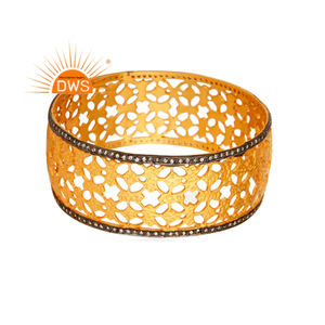 Bracelet pour femme, bijou plaqué or 18k, Design Mandala, fait à la main, accessoire de mode, 2020 - Product Image 1