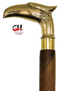 Calvin Handicraft Eagle diseño mango de latón macizo elegante bastón de madera bastón 36 "pulgadas tamaño único artículo CHWS255 - Product Image 2