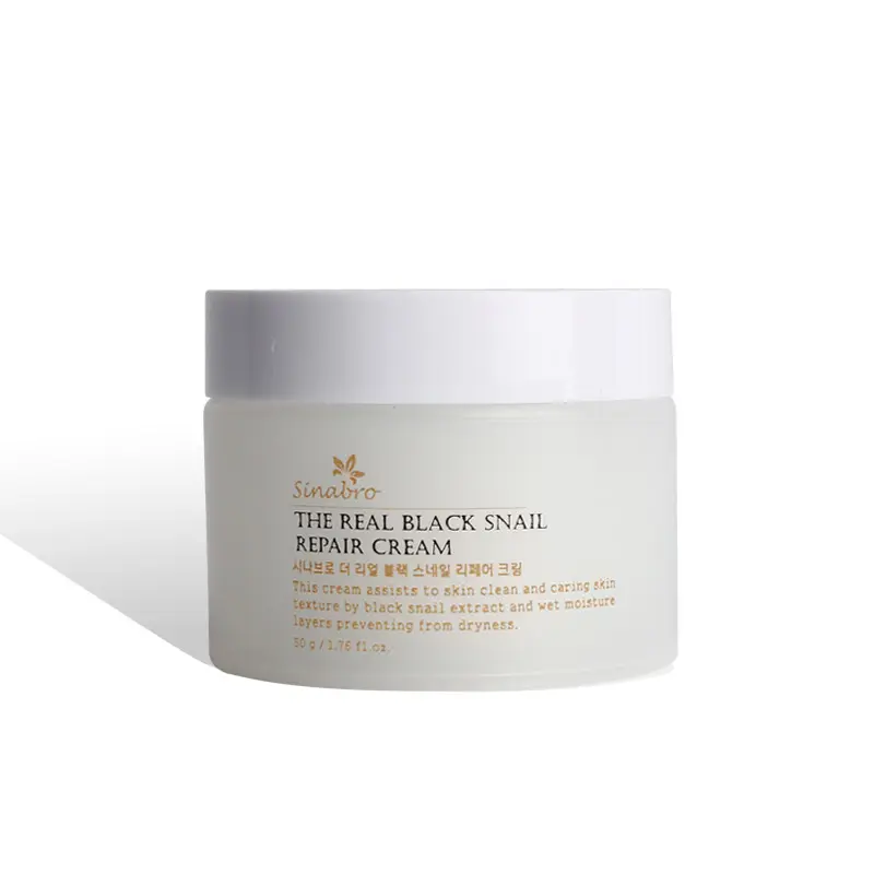 The real BLACK snail Repair Cream 50g with Korean cosmetics, Skin care for whitening, wrinkle improvement, anti aging