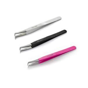 แหนบคีบขนตาวัสดุสเตนเลสปลายแหลมแบบมืออาชีพทำจากเส้นใยจากรัสเซียติดฉลากส่วนตัวอย่างยั่งยืน - Product Image 1