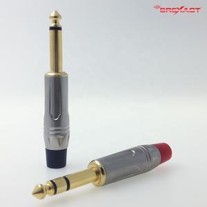 Estéreo TRS 6,35mm Aleación de zinc Conector de audio chapado en oro 1/4 Dispositivos de conexión para mejorar la calidad del sonido - Product Image 4