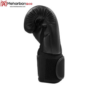 Gants de boxe personnalisés en cuir Pu de haute qualité, formation Pro OEM ODM Logo personnalisé en cuir véritable, créez vos propres gants de boxe - Product Image 5