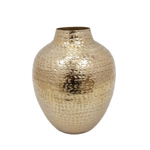 Home Decorative Iron Flower Vase With Handle <b>Matt</b> Biscuit Color American Style Flower Pot for Living Room <b>Table</b> Top Decor - Product Image 5