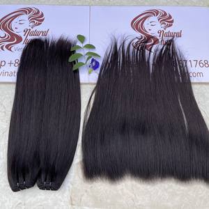 Perruque en dentelle suisse frontal closure d'oreille à oreille, cheveux naturels crus du Vietnam, usine, - Product Image 4