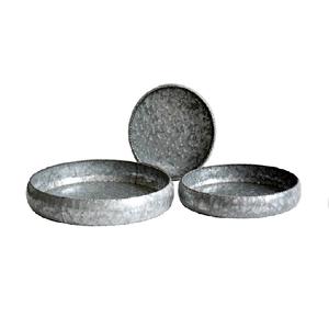 Nueva llegada Bandeja de metal de lujo para el hogar y el hotel Bandeja de servicio de metal galvanizado redondo Platos de servicio en precio al por mayor - Product Image 1
