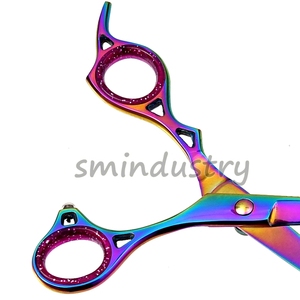 Tijeras profesionales de salón de peluquería, de acero inoxidable, 440C, con reposabrazos ajustable (SC02), venta al por mayor - Product Image 6