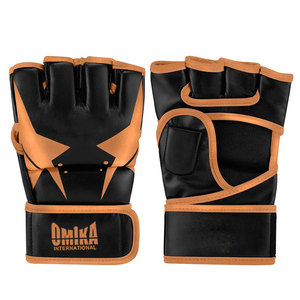 Gants de combat MMA à demi-doigts en PVC, confortables, ajustement universel, couleur/taille/logo personnalisables, vente chaude - Product Image 1