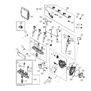 Pièce de rechange pour tracteur JD johdeere, numéro de pièce de harnais de câblage RE528590 - Product Image 1