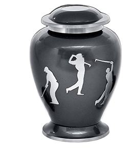 Urnes souvenir de couleur personnalisée polies brillantes peintes à la main pliées en noir pour urne de crémation de cendres humaines fournitures funéraires - Product Image 1